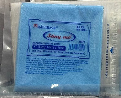 Săng mổ có/không lỗ Bảo Thạch 60cm x 80cm (bịch 20 cái)