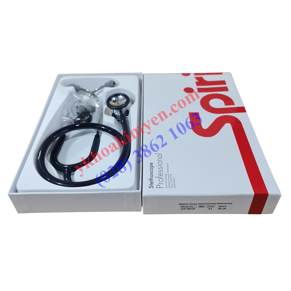 Ống nghe y tế 2 mặt Spirit CK-601P xanh đen