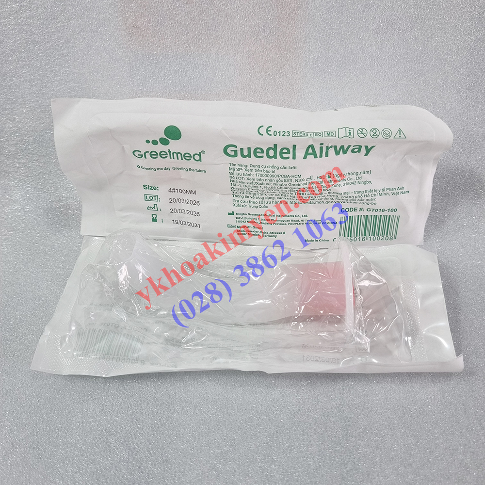 Airway Greetmed số 4, dụng cụ chống cắn lưỡi