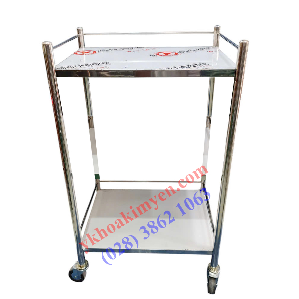 Xe đẩy dụng cụ 35x50cm 2 tầng