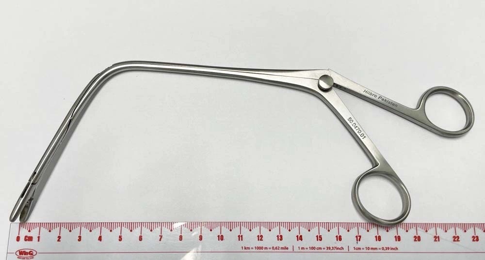 Kẹp lấy dị vật thanh quản Jurasz 23cm, số 1 50.0470.01 (Hilbro - Pakistan)