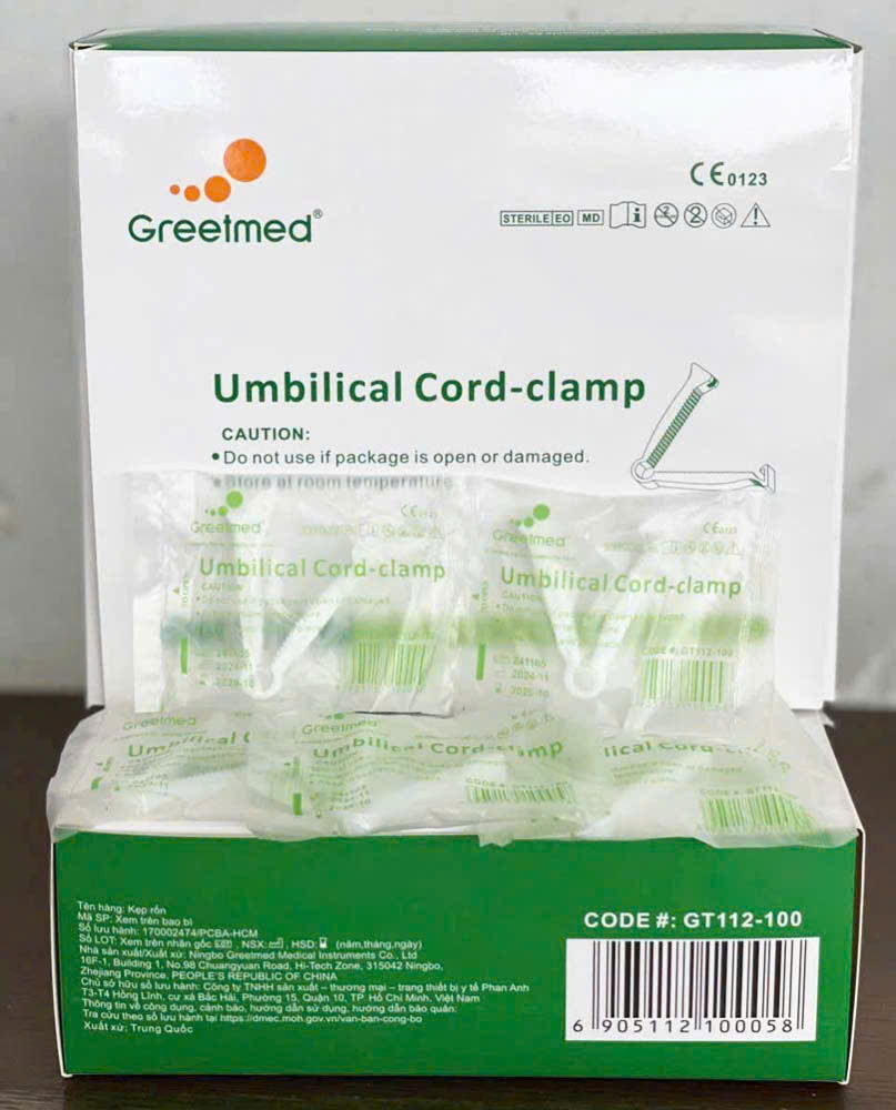 Kẹp rốn Greetmed GT112-100 (Hộp 100 cái)