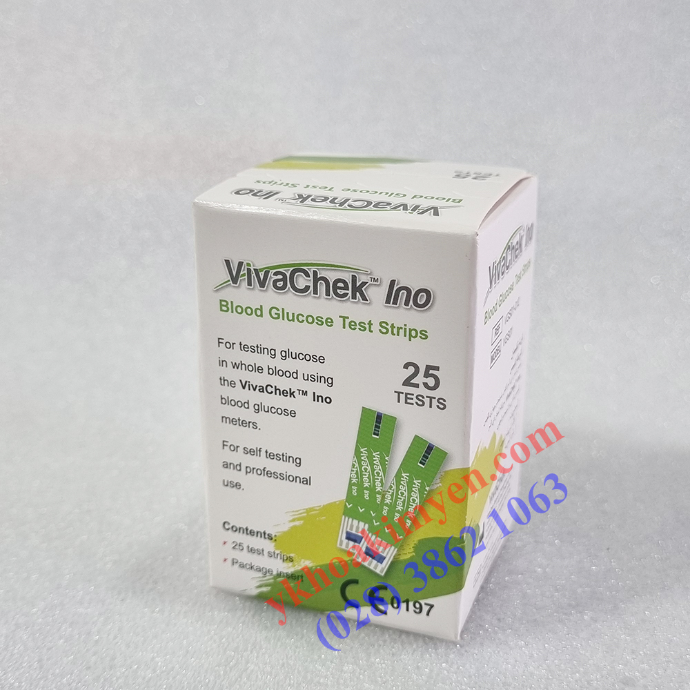 Que Thử Đường Huyết Viva Check Ino - Hộp 25 Que