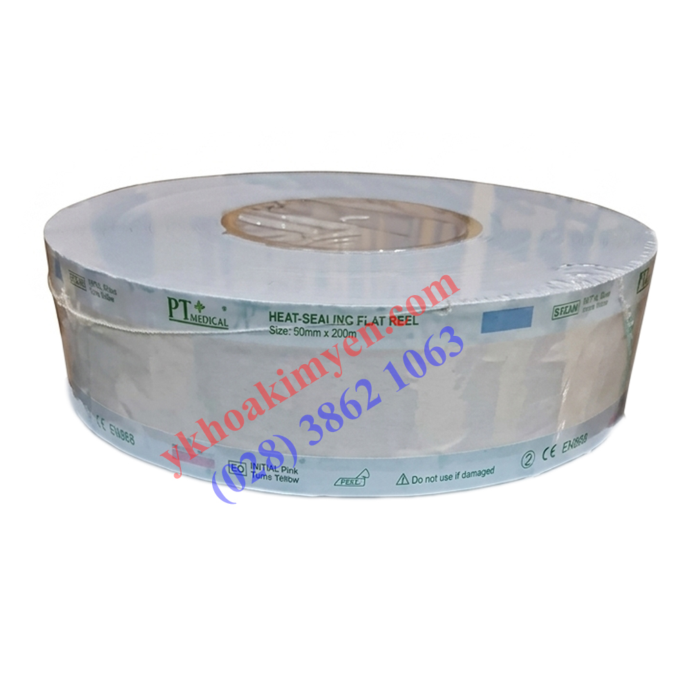 Túi ép dẹp tiệt trùng thương hiệu PT 50mm x 200m