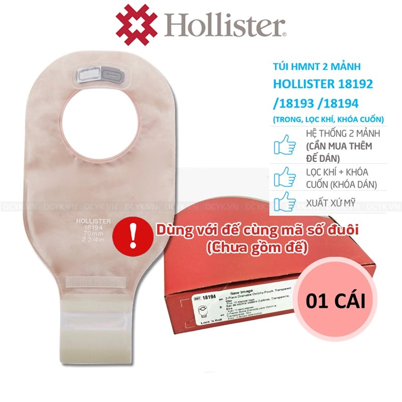 Túi chứa phân 2 mảnh Hollister 18192 18193 18194