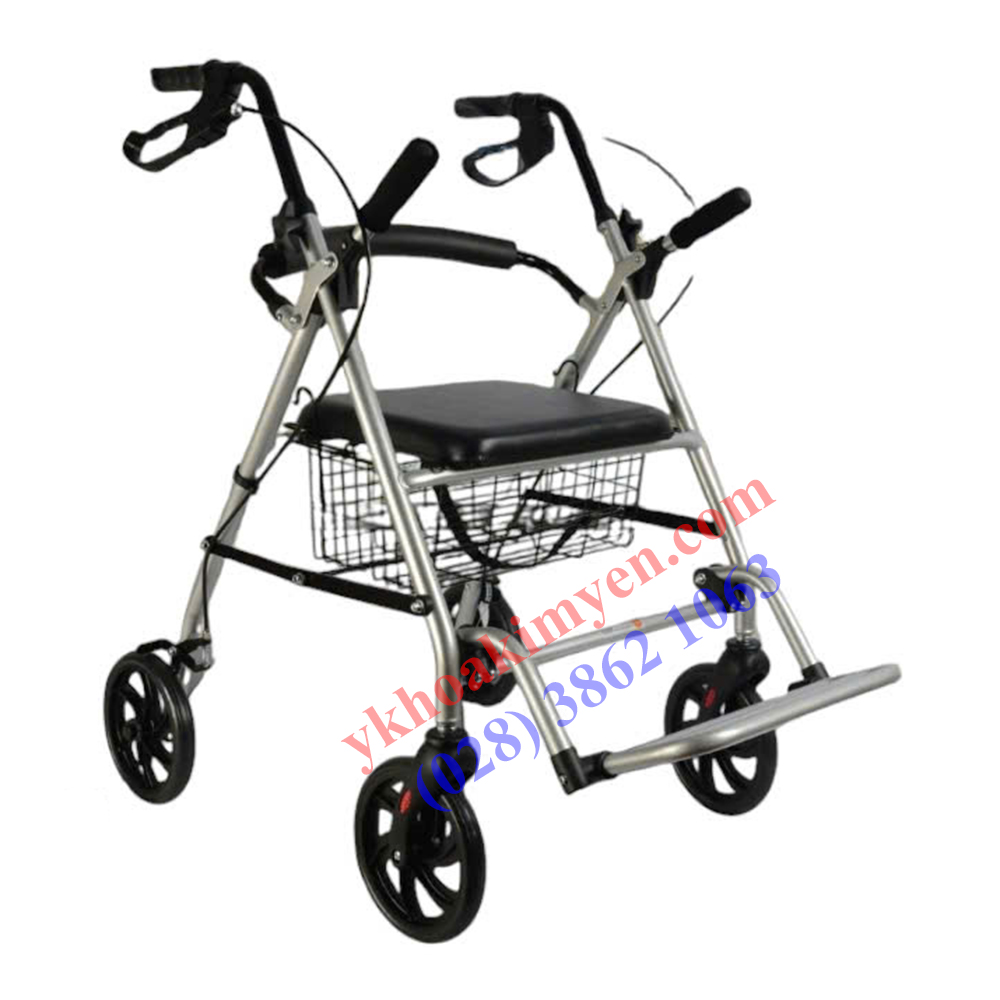 Khung tập đi có gác chân Lucass W-918 màu bạc
