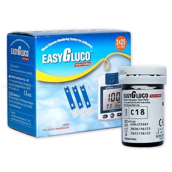 Que đường huyết Easy Gluco (H/50test)