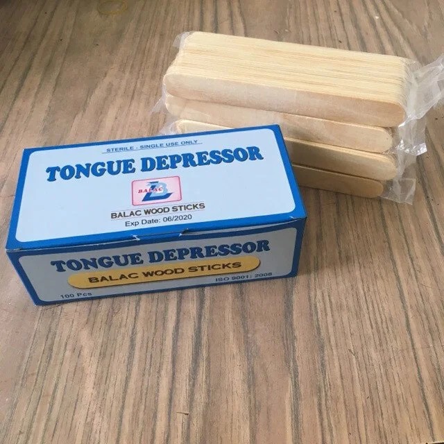 Que đè lưỡi gỗ không tiệt trùng Bá Lạc 
