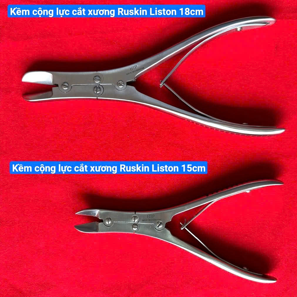 Kềm cộng lực cắt xương Ruskin Liston 18cm