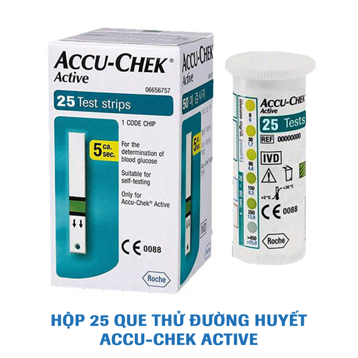 Que thử đường huyết Accu-Chek Active 25