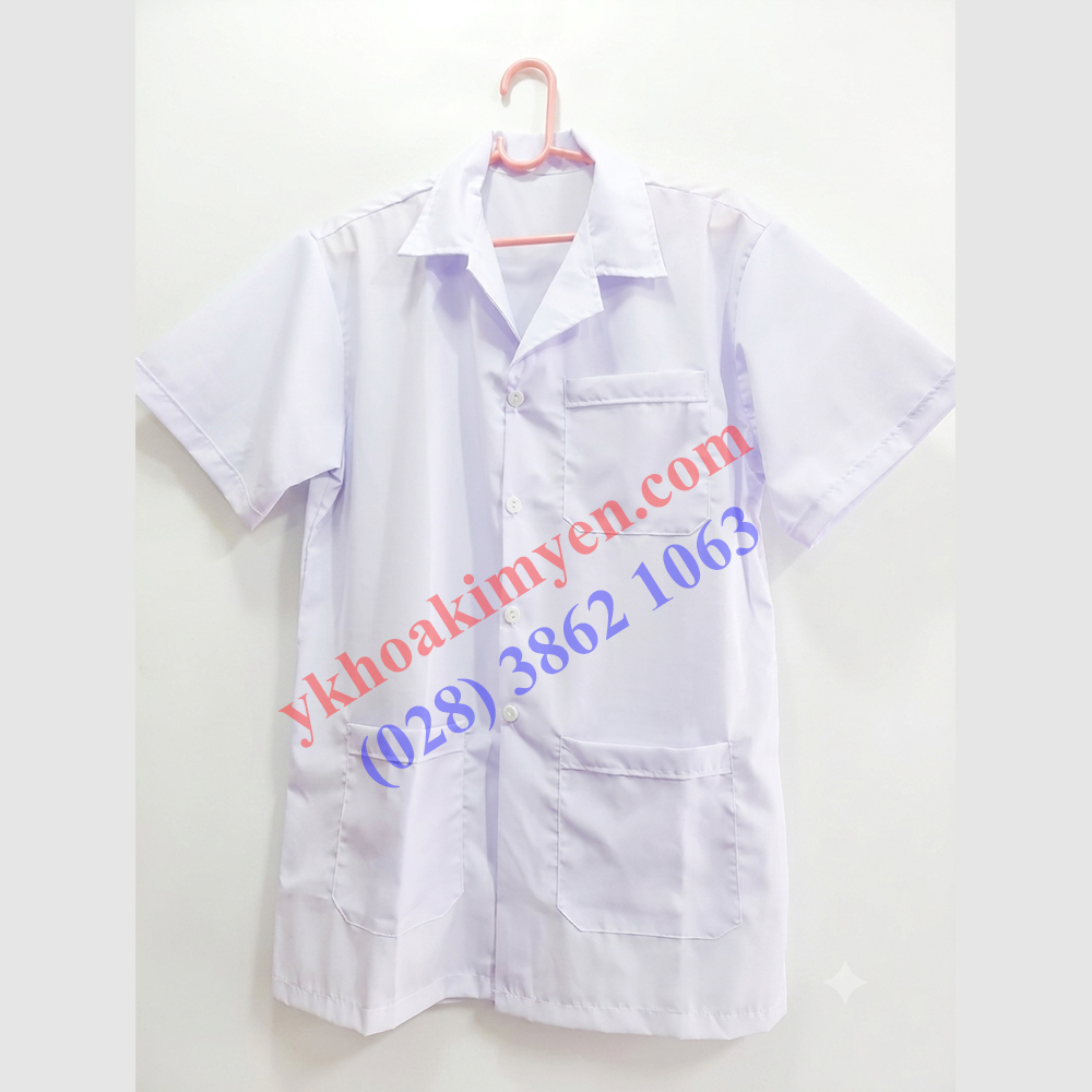 Áo Blouse trắng nam vải Kate Silk số 0