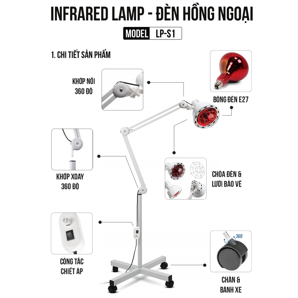 Đế đèn hồng ngoại LP-S1