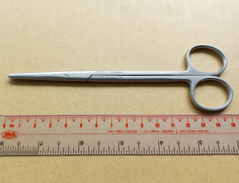 Kéo phẫu thuật Metzenbaum thẳng 15cm Hilbro 10.0336.15