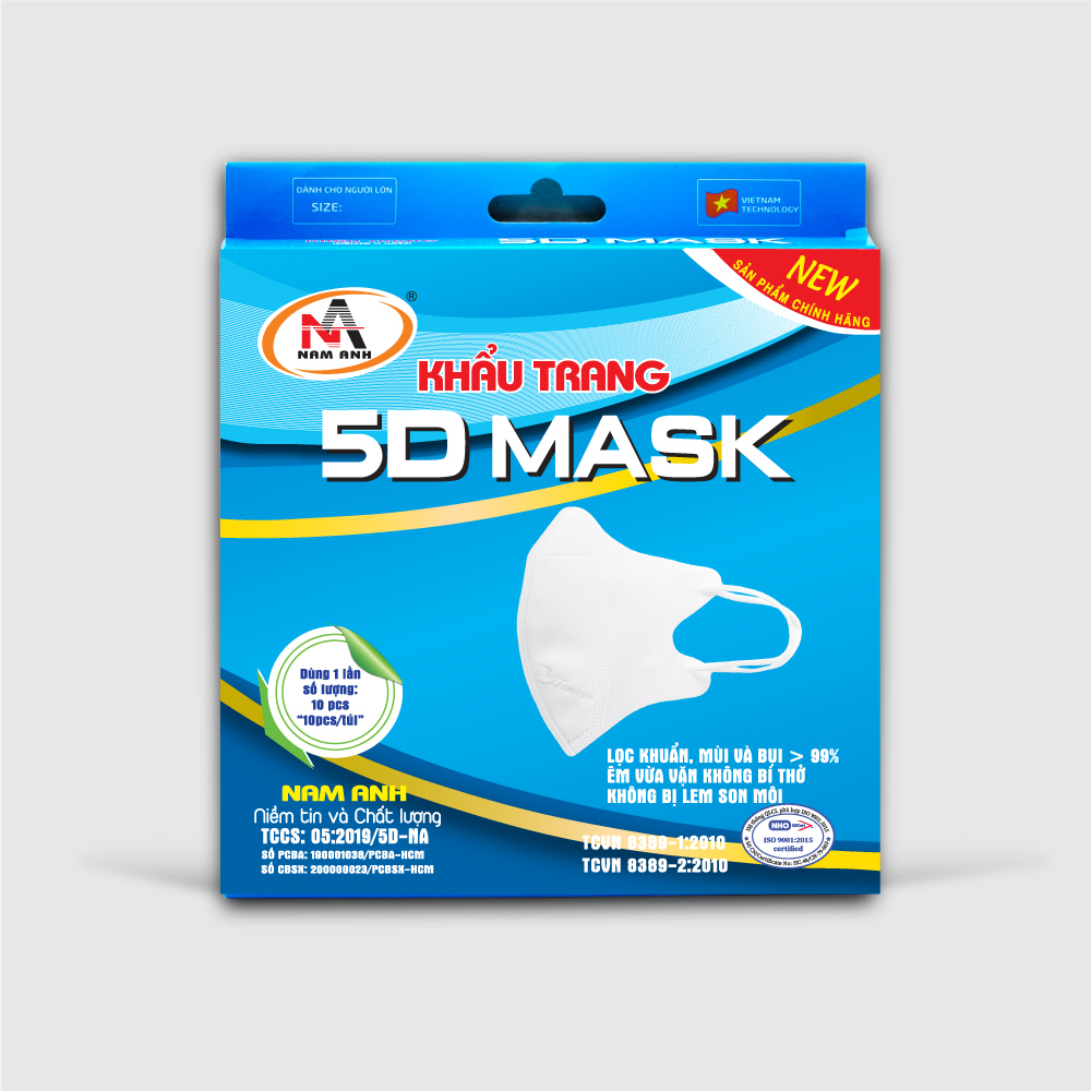 Khẩu trang 5D Mask Famapro (quai thun) Thùng 1000 cái Khẩu trang 5D Mask Famapro (quai thun) Thùng 1000 cái