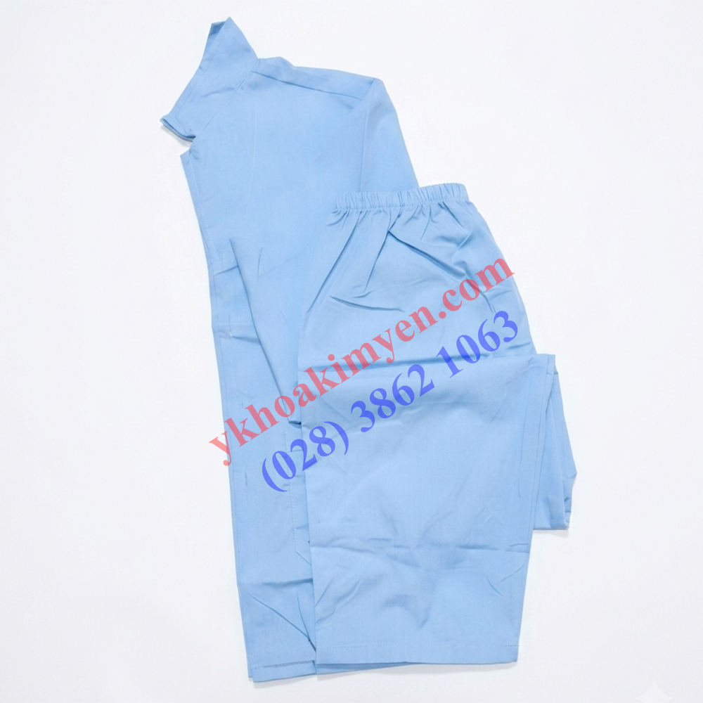 Bộ đồ bệnh nhân xanh biển