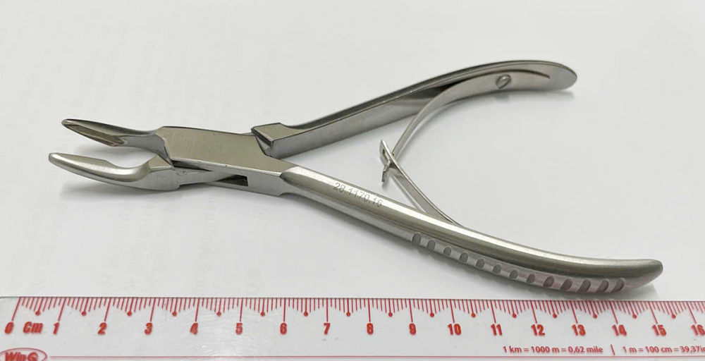 Gu gặm xương phẫu thuật Hartmann cong 3mm-16cm Hilbro 28.1170.16