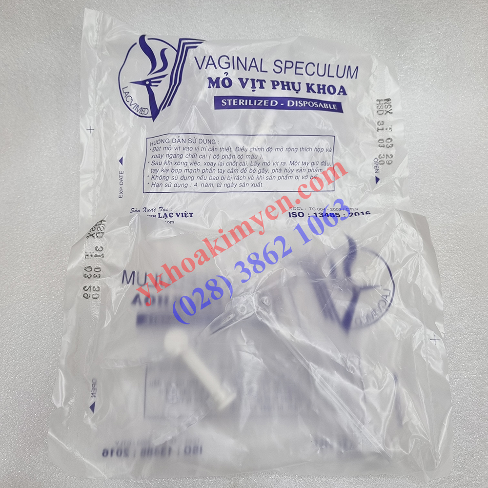 Mỏ vịt nhựa phụ khoa Bá Lạc size S (Thùng 100 cái)