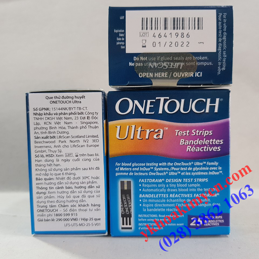 Que thử đường huyết One Touch Ultra