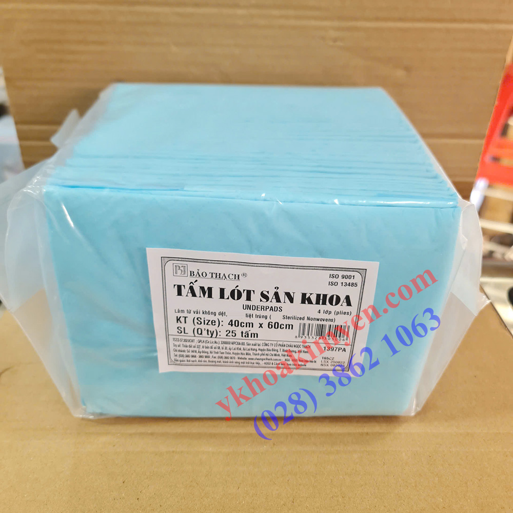 Tấm lót sản khoa Bảo Thạch 40x60cm (tiệt trùng)