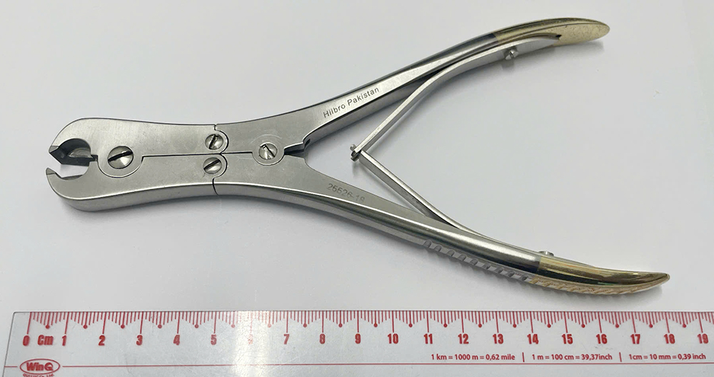 Kìm cắt chỉ thép 18cm (cán vàng) 25526-18