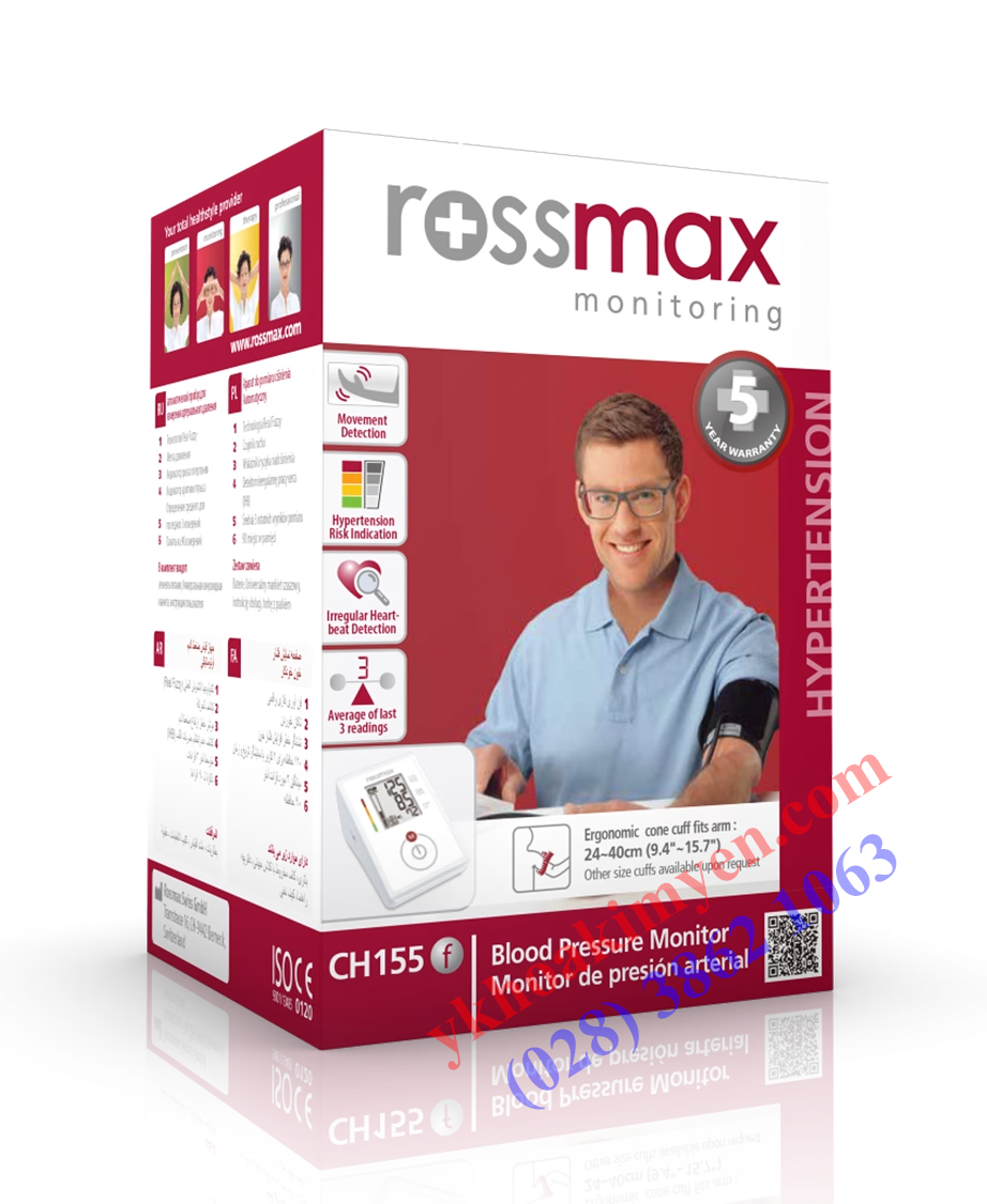 Máy đo huyết áp bắp tay tự động Rossmax CH155F