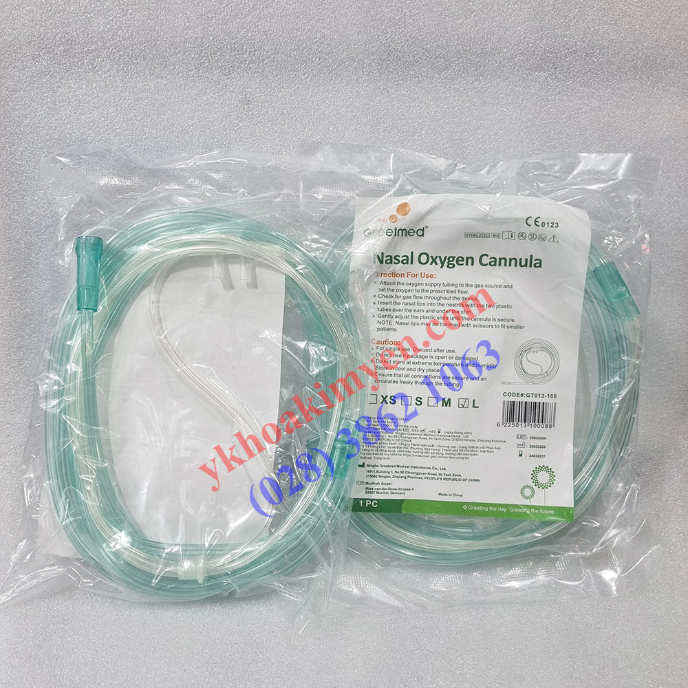 Dây thở oxy 2 nhánh lớn Greetmed