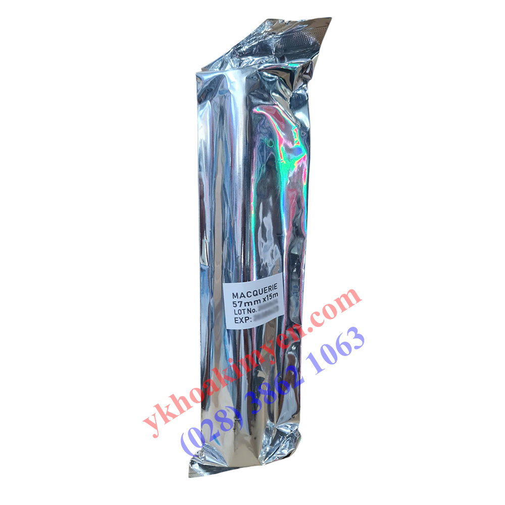 Giấy điện tim Macquerie CT 100 (sọc xanh) 57mmx15m