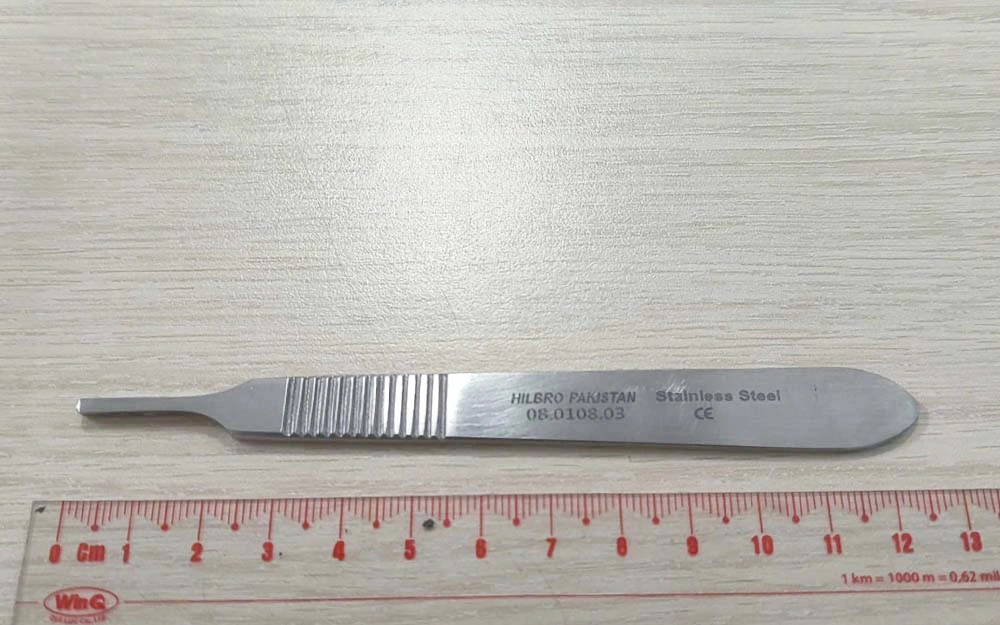 Cán dao mổ số 3 Hilbro 08.0100.03 Cán dao mổ số 3 Hilbro 08.0100.03