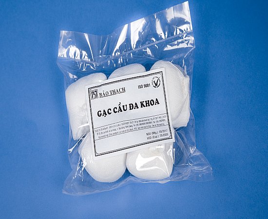 Gạc cầu đa khoa tiệt trùng Bảo Thạch