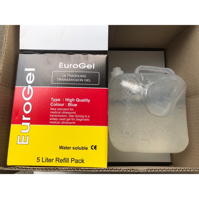 Gel siêu âm EuroGel 5 lít màu trắng