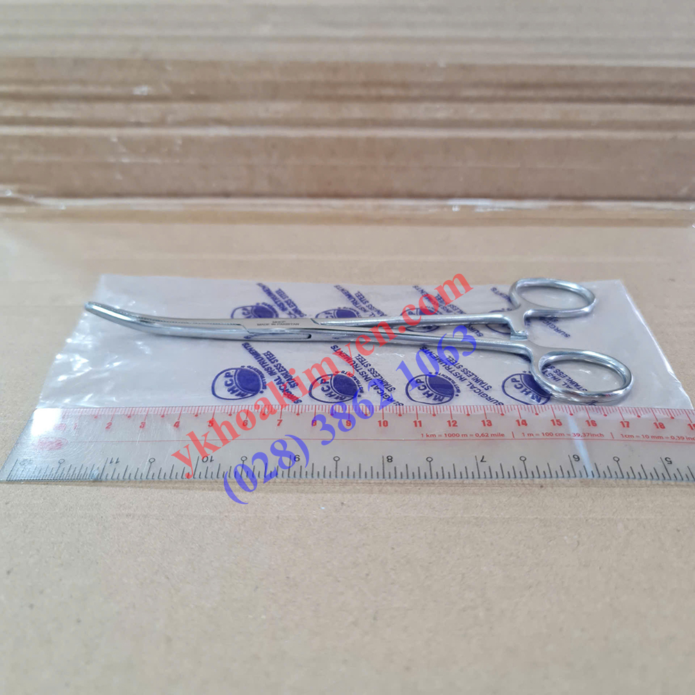 Pen y tế 18cm cong không mấu
