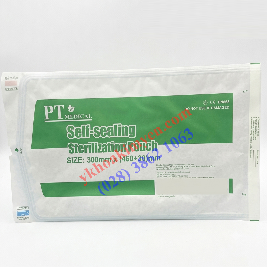 Túi ép tiệt trùng cắt sẵn PT 300mm x 460+30mm