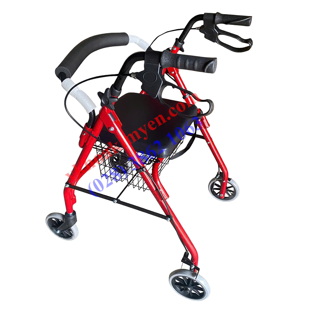 Khung tập đi cho người khuyết tật W-914 màu đỏ Khung tập đi cho người khuyết tật W-914 màu đỏ