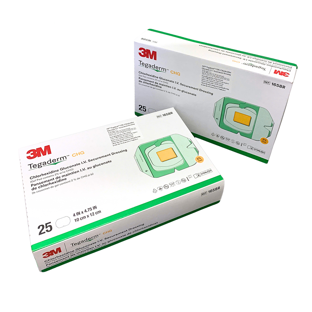 Băng cố định 3M Tegaderm CHG I.V. Securement Dressing 10cm x 12cm 1658R Băng cố định 3M Tegaderm CHG I.V. Securement Dressing 10cm x 12cm 1658R