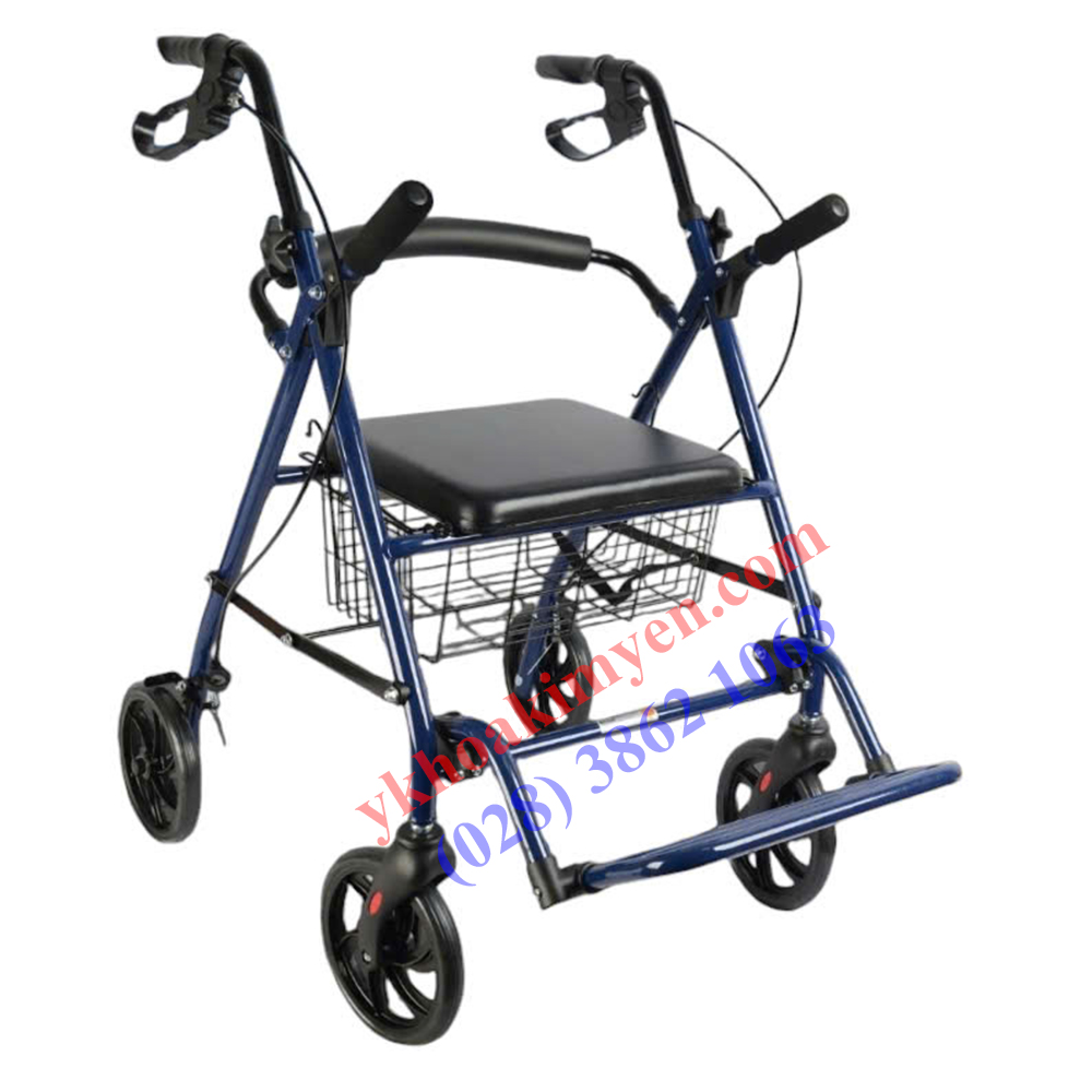 Khung tập đi có gác chân Lucass W-918 màu xanh