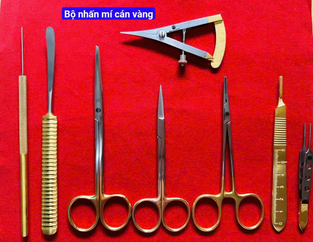 Bộ phẫu thuật nhấn mí 8 món cán vàng